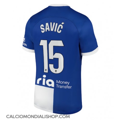 Maglie da calcio Atletico Madrid Stefan Savic #15 Seconda Maglia 2023-24 Manica Corta